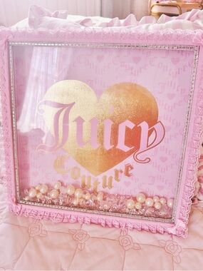 OOAK Custom made Coquette Juicy Couture Heart Shadow Box